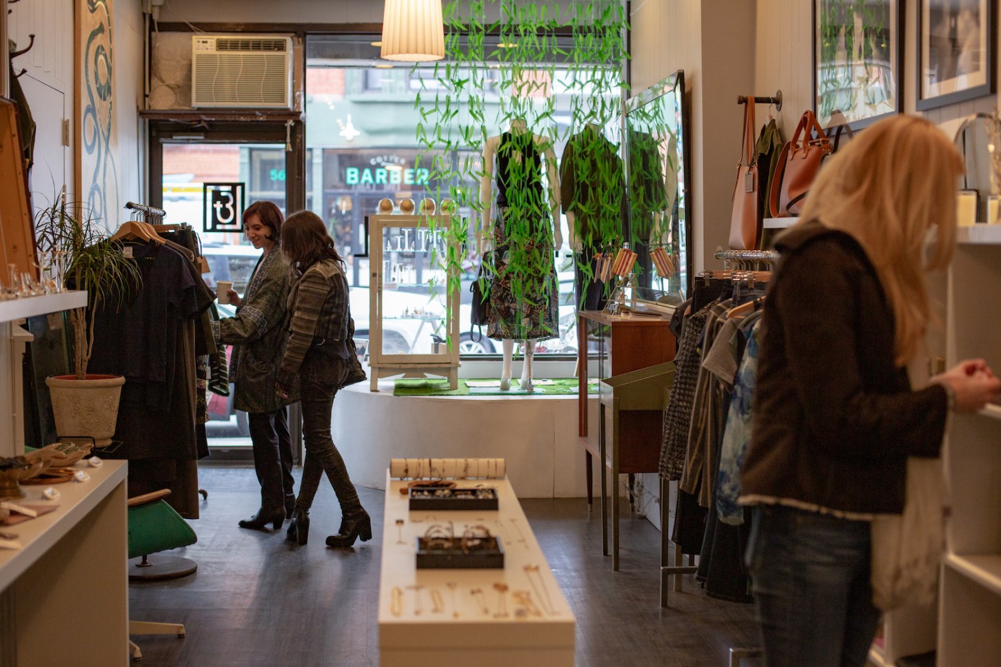 Group of people shopping at boutique in Brooklyn
